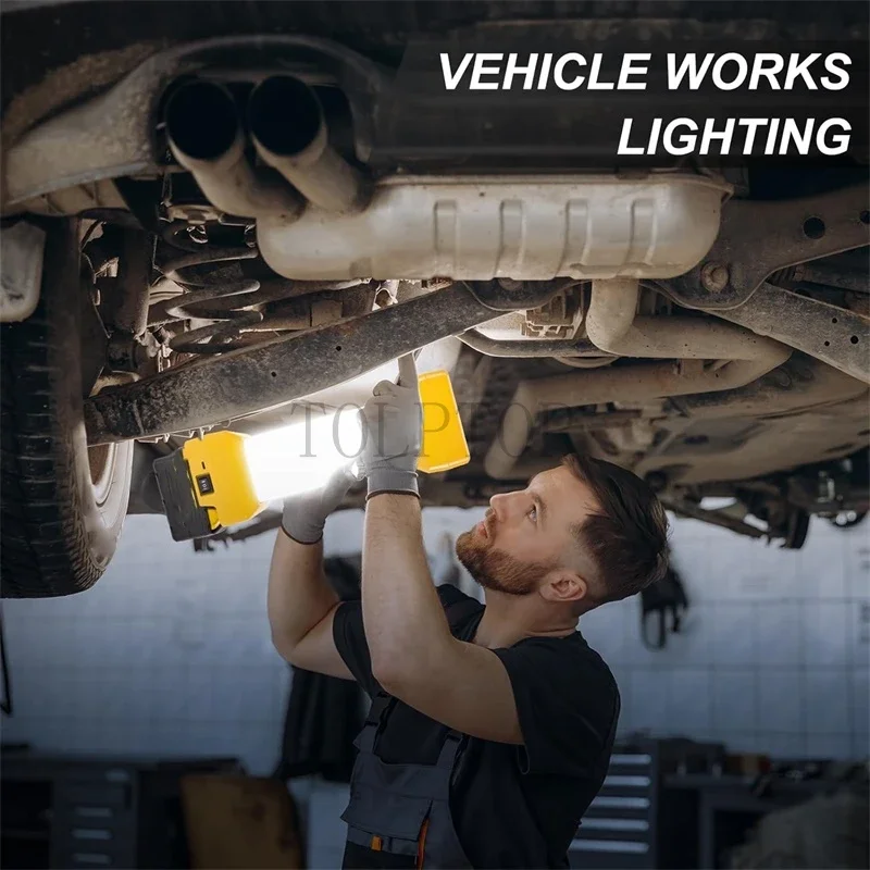 Для DeWalt 20 В литий-ионный аккумулятор 1500LM уличный фонарь портативный фонарик