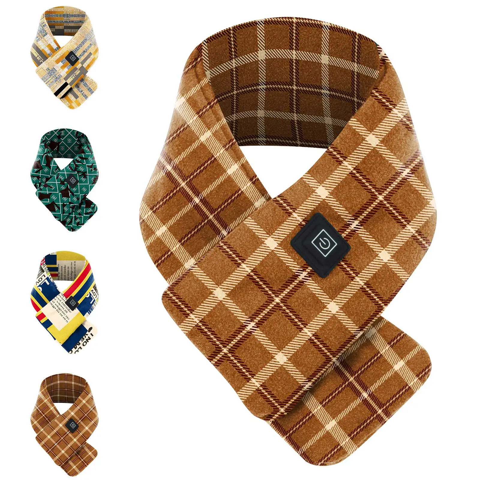USB interface intelligent heating scarf warm comfortable fashion connected charging bank can be used in winter essential
