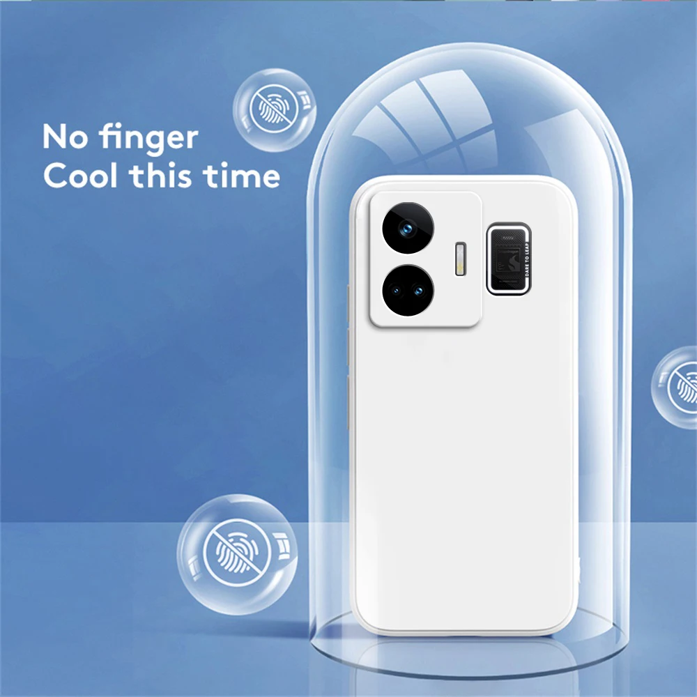 Фото Оригинальный чехол для телефона OPPO Realme GT Neo 5 GT 3 Neo5 GT3 240W 5G 6,74 дюйма, высококачественный жидкий силиконовый чехол с защитой объектива, задняя крышка №2