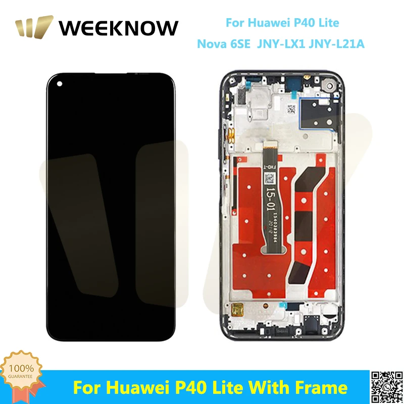 AAA + для смартфона Huawei P40 Lite, ЖК-дисплей в сборе, замена для Nova 6 SE