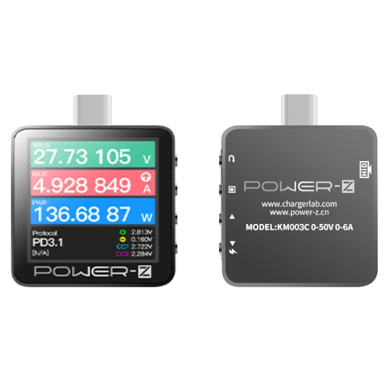 Детектор ChargerLAB POWER-Z KM003C тестер для ремонта мобильных телефонов USB PD3.1 протокол 48 В