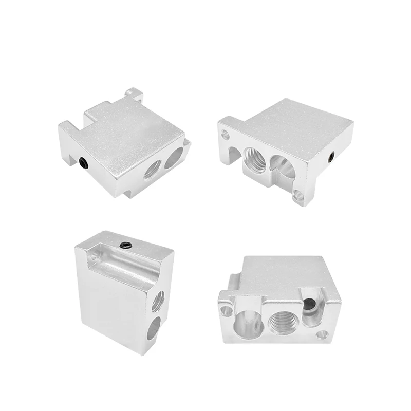 

4 шт. FLSUN V400 горячая часть нагревательный блок экструдер Hotend нагревательный блок аксессуары для 3D-принтеров алюминий