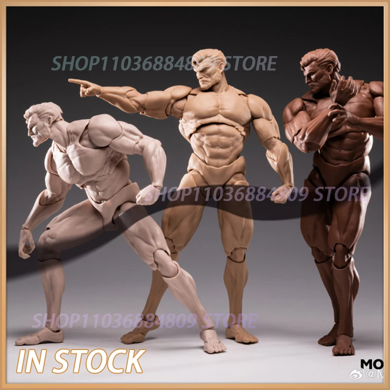 Фото В наличии Оригинальная фигурка INART MORFIG Blank Male Body 1/12 (BlankBody-01) с подвижными суставами, модель для сборки, QUEEN STUDIOS WF №1