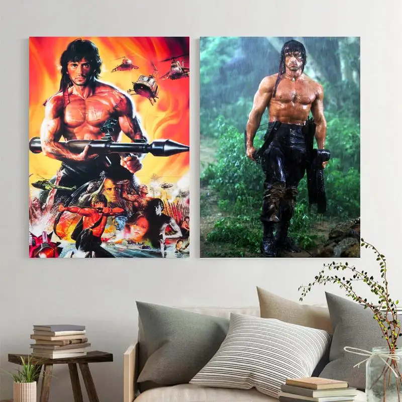 Rambo III (1988) кино холст художественный плакат и настенный художественный принт современная семейная Спальня Декор плакаты