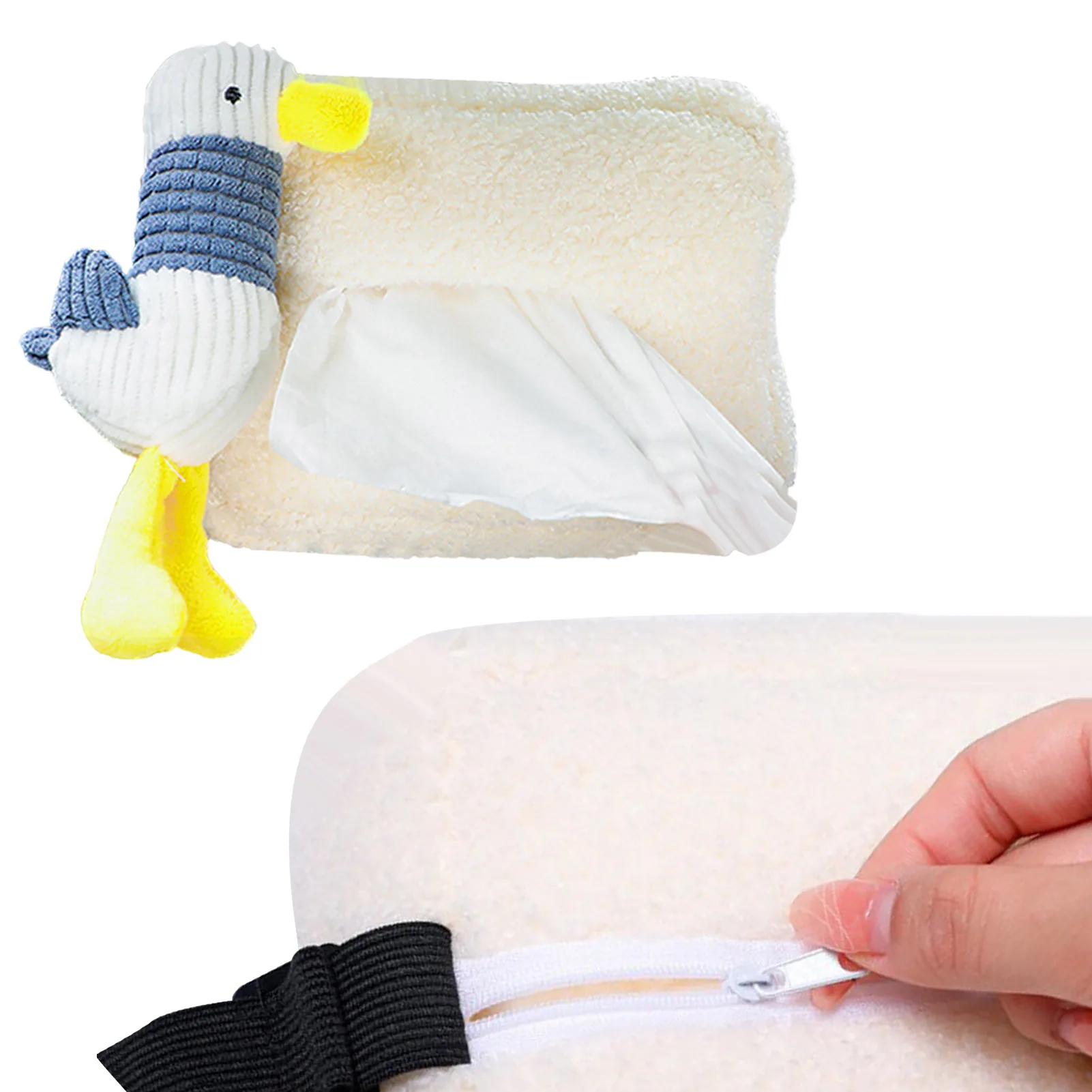 

Автомобильная коробка для салфеток, мягкий мультяшный бумажный чехол для салфеток, мультяшный держатель для салфеток, бумажный держатель д...