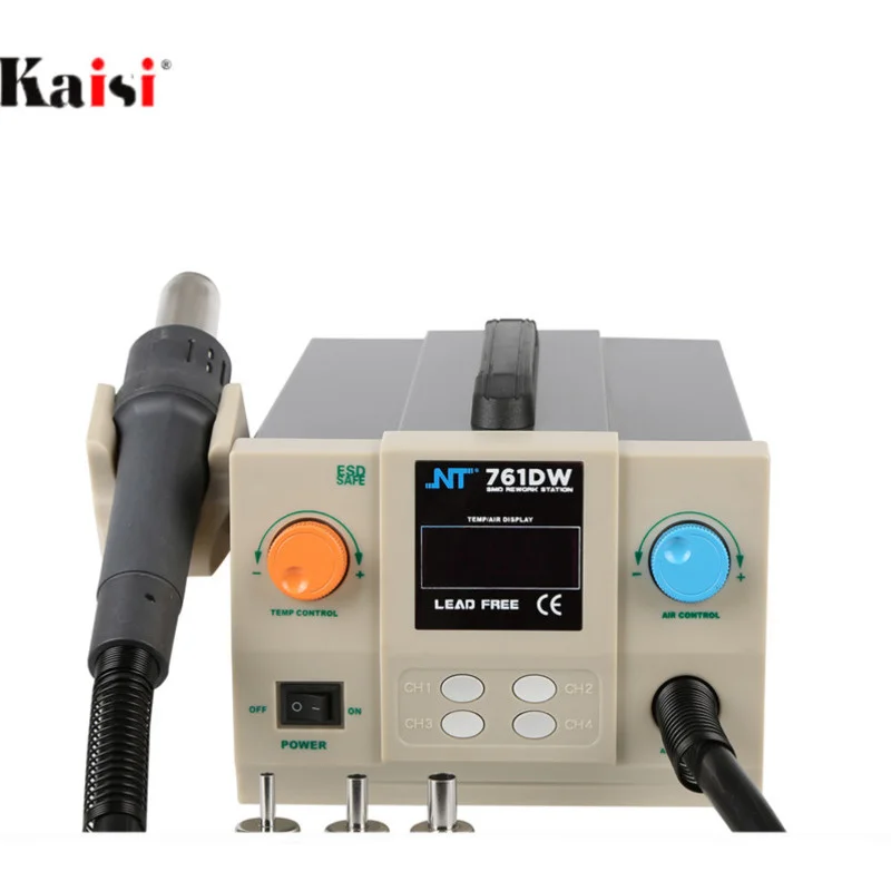 

KAISI Hot Air Gun 761DW 700W Quick Soldering Rework Station Kit Digital Rework Station Hot Air Gun 100-450 Degree