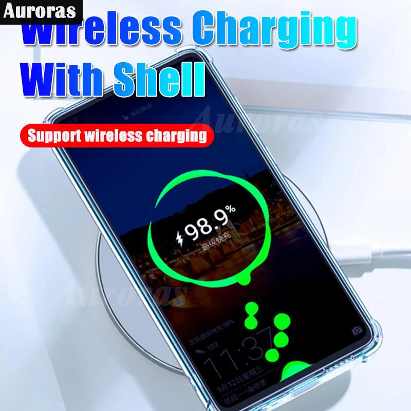 Auroras для OPPO A40 A60 A80 4G/5G магнитное кольцо Прозрачная силиконовая подушка