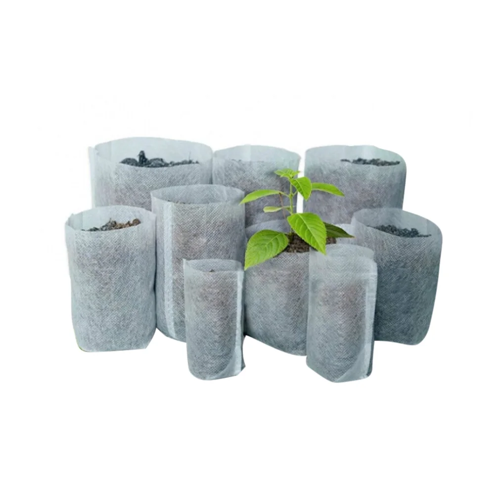 

100Pcs garden pots Different Sizes biodegradable planters grow bag Non-woven nursery bags for plants Eco-Friendly garden tools