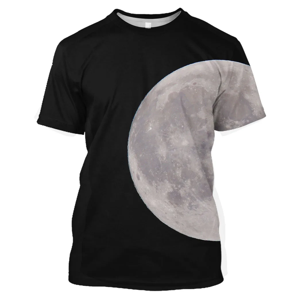 

Jumeast Men 3D Graphic T Shirt Oversized Printed T Shirts For Men Clothing Sky Moon Premium Comfortable Merchandise Streetwear