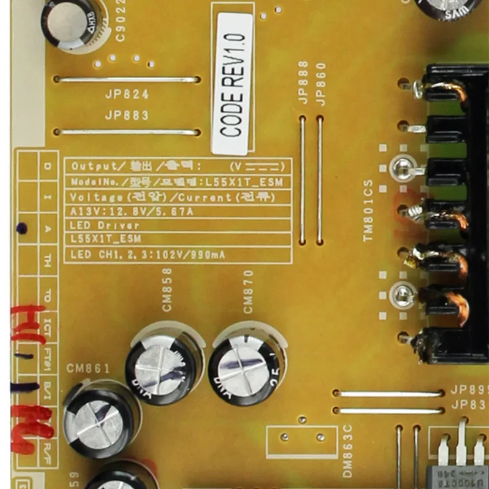 Новая плата питания флэш-памяти 55x1T _ ESM для UE55H6670ST UE50H6200AK UE55H6400AK UN55H6400AFXZA запчасти