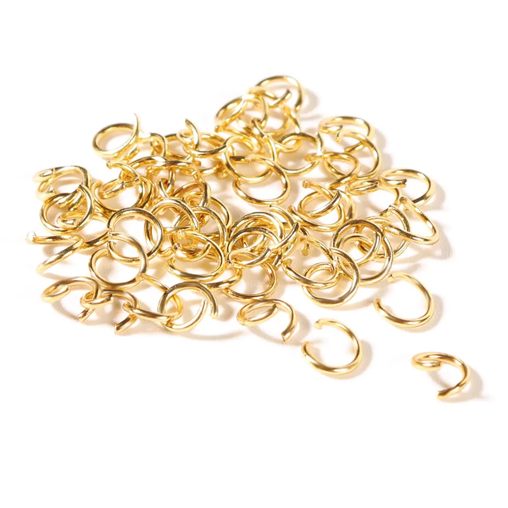 

100PCS Stainless Steel Open Jump Rings Loops Split Rings Connectors DIY Jewelry Making Supplies Accessories Wholesale