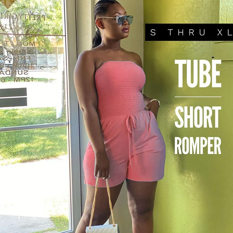 

Однотонные Лоскутные Комбинезоны без бретелек для женщин, летний женский комбинезон со шнуровкой, шорты, повседневные Клубные наряды, одежда для отдыха