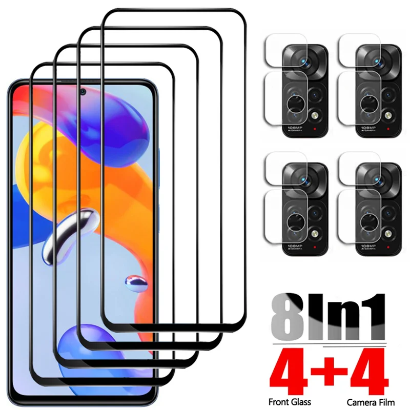 

8-в-1, защитное стекло + пленка для камеры Redmi Note11 Pro 4G/5G 6.67" glass Redmi Note 11Pro Xiaomi Note 11 Pro защитная пленка на редми нот 11 про ксиоми ноут 11 про защитное очки редми ноут 11 про закаленное стекло