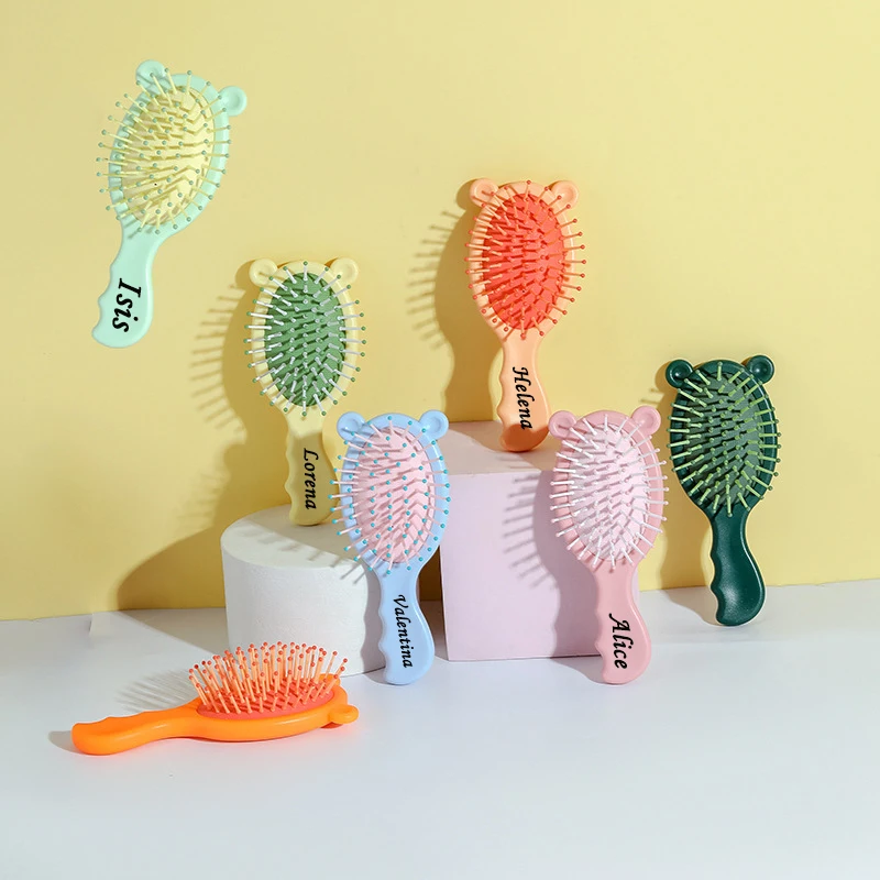 

Personalized Any Name Korean Comb Air Bag Comb For Children Girls Air Cushion Comb For Household Portable Massage Small Comb