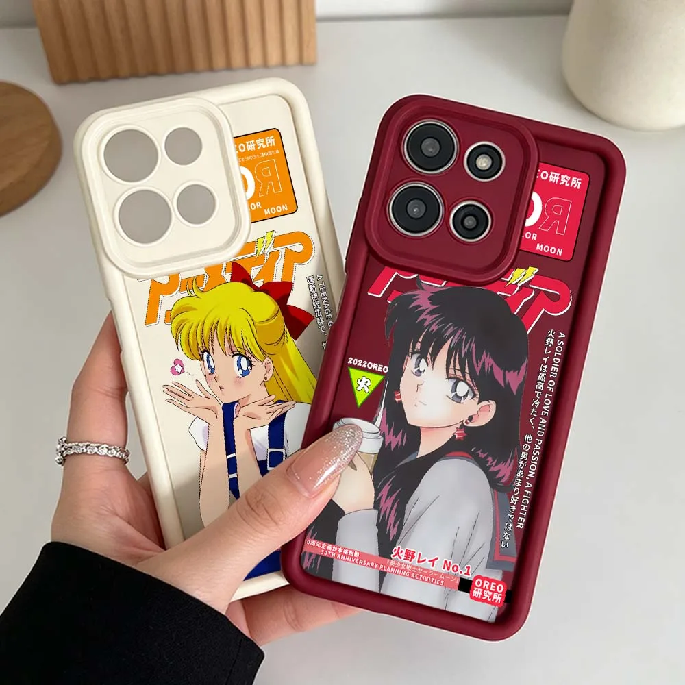 Фото Чехол для телефона B-Battle Girl Anime для Motorola Moto G86 G85 G75 G56 G06 Edge 70 60 50 Fusion Eye Ladder, силиконовый чехол №2