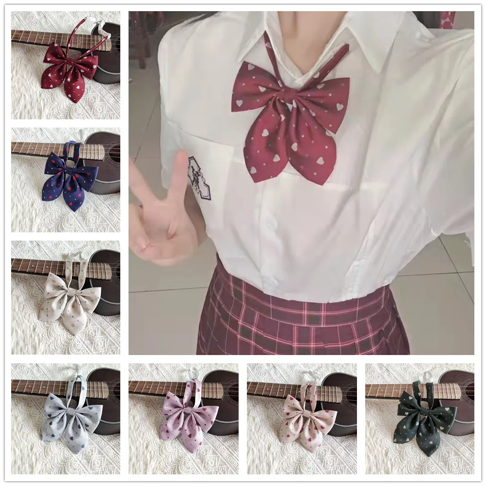 

Neck Ties Butterfly Fashion Novelty Party Bow Tie Dot Heart Print Floral Beige Girls Children Women Bowknot Bowtie One Size