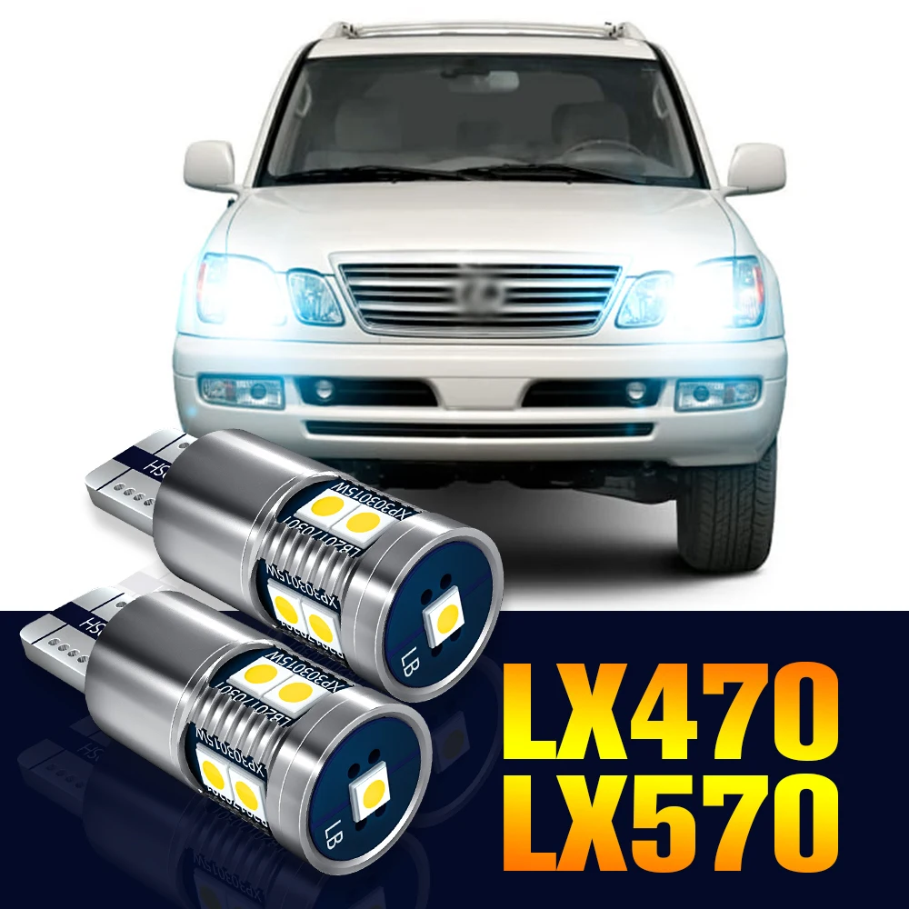 Купи 2pcs LED Clearance Light Bulb Parking Lamp For Lexus LX470 LX570 1998-2015 2007 2008 2009 2010 2011 2012 2013 2014 Accessories за 562 рублей в магазине AliExpress