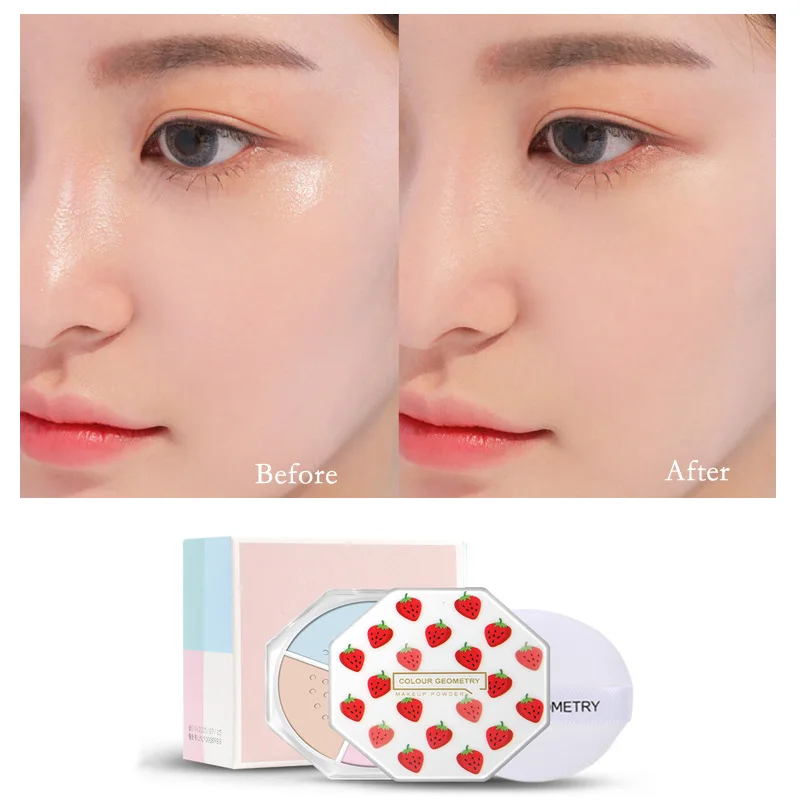 

4 цвета рассыпчатая пудра Star Anise с тонкой текстурой, матовый солнцезащитный блок, консилер, стойкий контроль жирности, пудра для макияжа, кос...