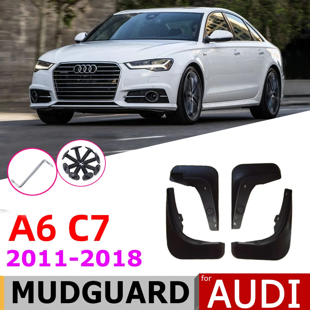 

Mudflap For Audi A6 C7 Sedan Saloon Avant 4th 4 Gen 2018~2011 Fender Mud Guard Splash Flaps Mudguards Accessories 2009 2008 2007