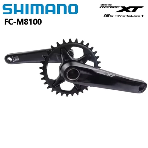 SHIMANO XT M8100/M8120 MTB шатуны 170/175 мм 32T/34T/36T черные