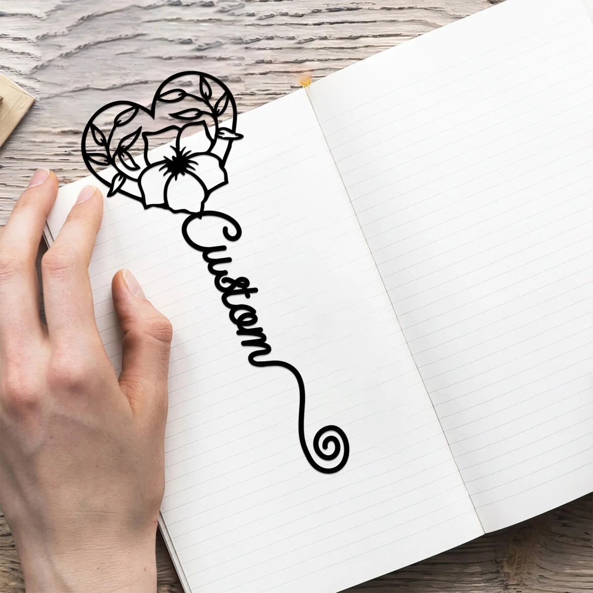 Закладка на заказ подарок для любителя книг закладка с очаровательным цветочным