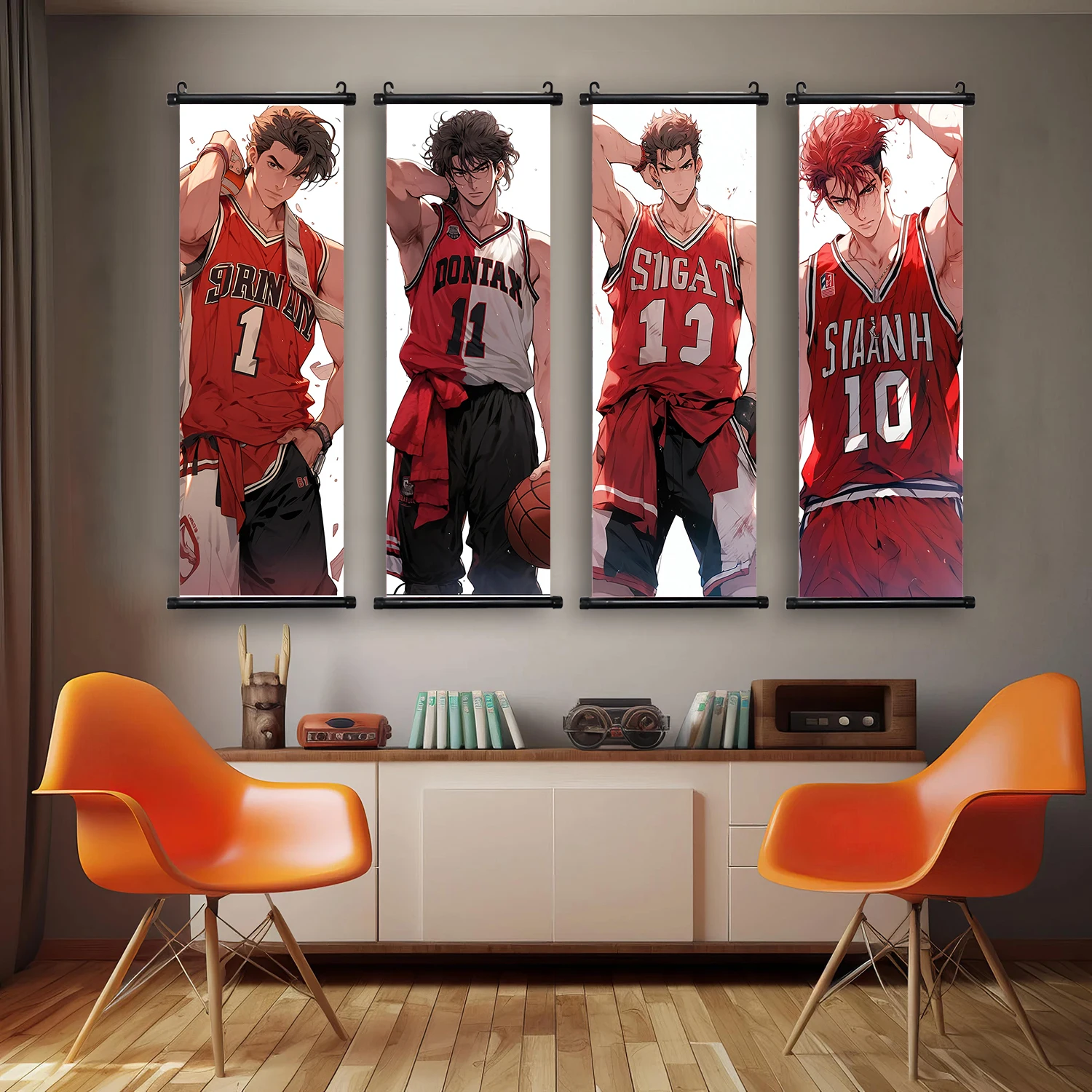 Японское популярное аниме SLAM DUNK обои настенная живопись на холсте картина печать