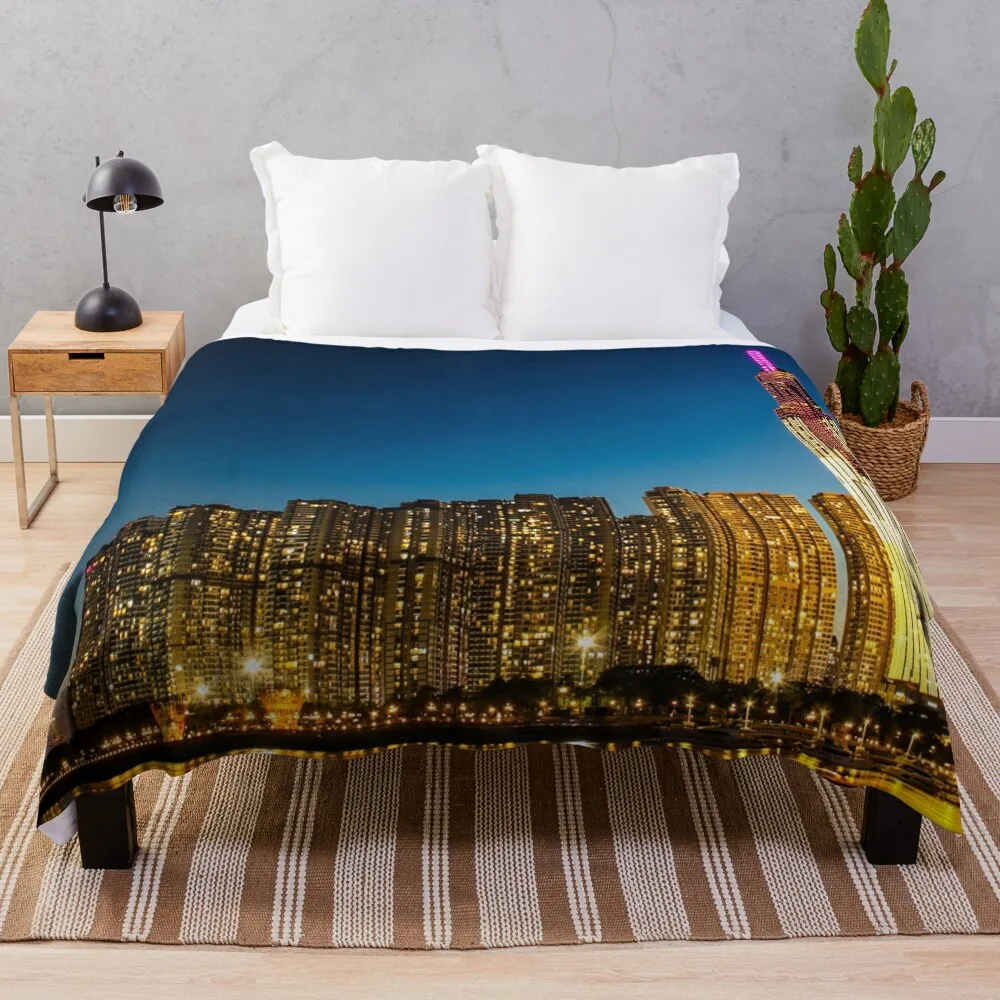Одеяло Twilight Majesty of Landmark 81 одеяло с рекой Сайгон волосы диваны тонкие фланелевые