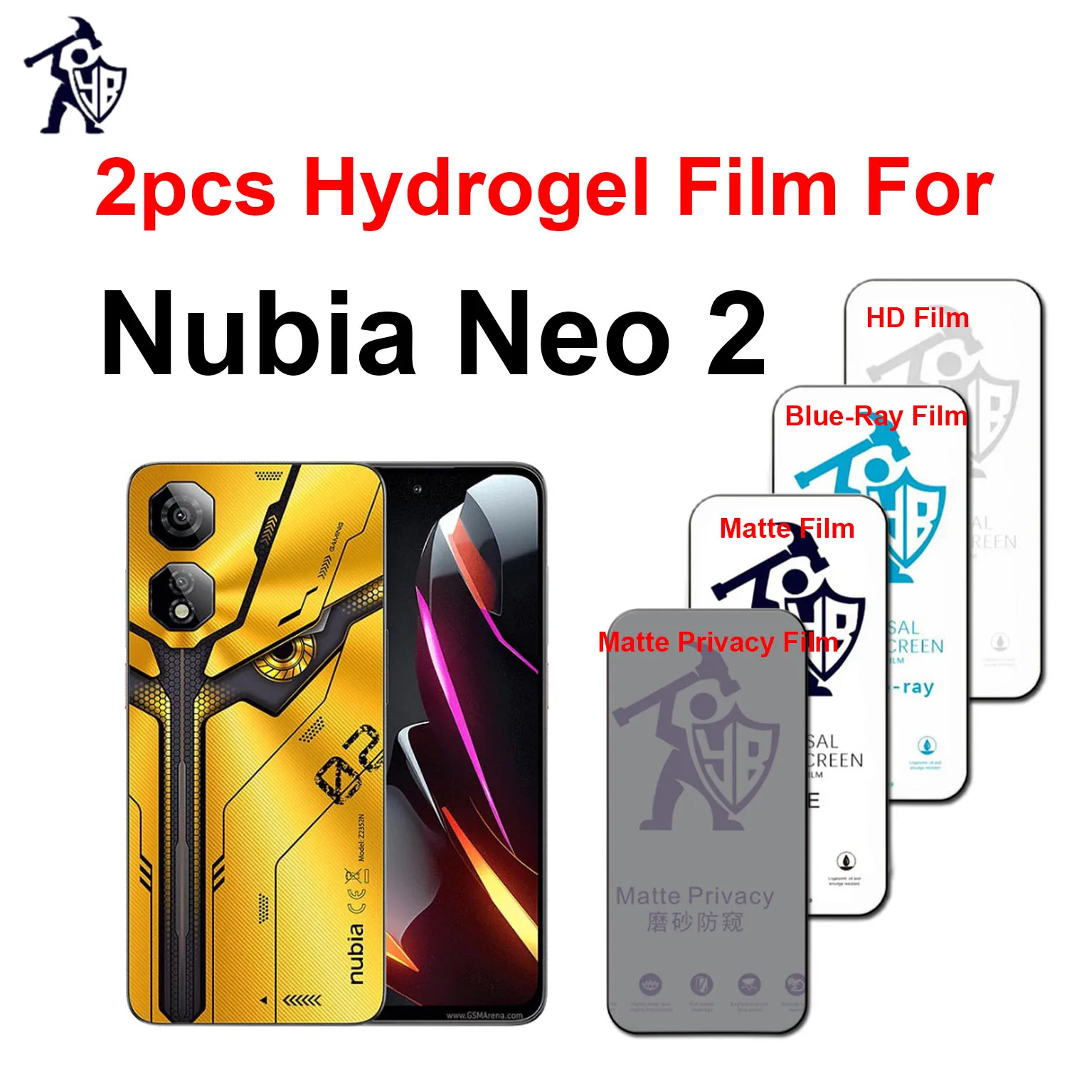 2 шт. Гидрогелевая Защитная пленка для экрана ZTE Nubia Neo