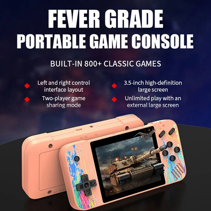 G3 Портативный ретро аркадный геймпад 800 классических игр 3.5 дюймов экран