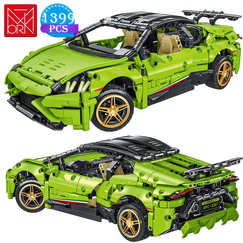 

Technical Ideas Sports Racing Car Building Blocks MOC Expert Famous Speed Vehicle Assembly Bricks Diy Set Toys for Boys Gifts