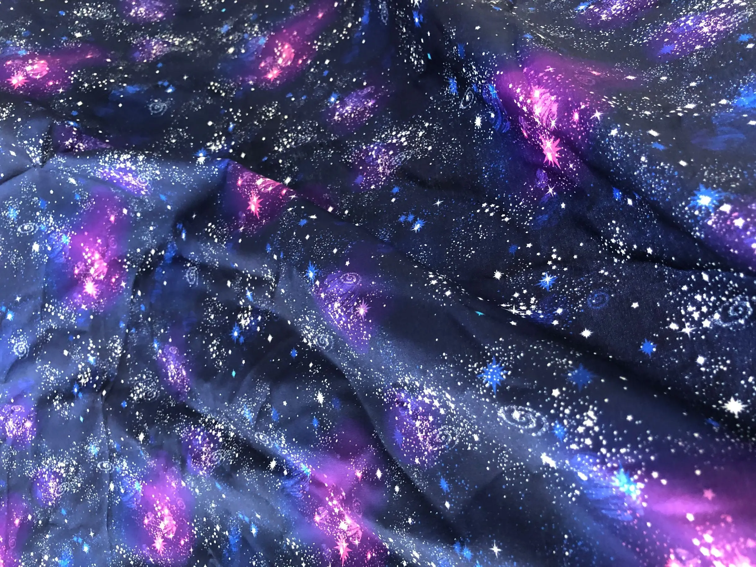 

cotton fabric DIY craft Patchwork fabric starry sky 1m