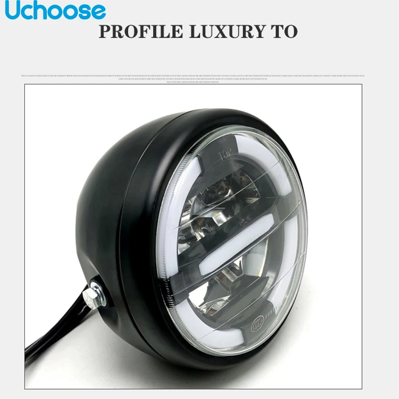 Светодиодные мотоциклетные фары дальнего и ближнего света дневные ходовые огни 7