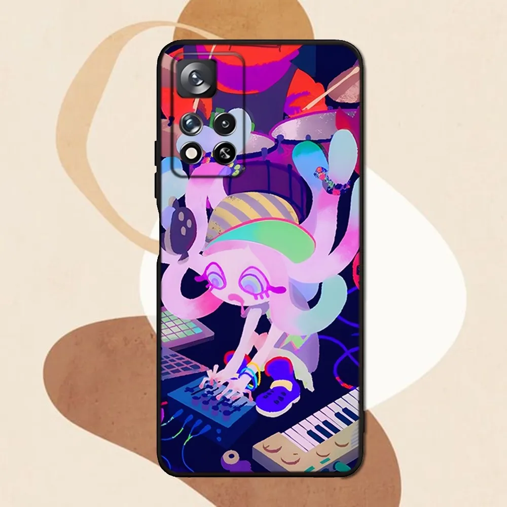 Чехол для телефона S-SplatoonS Game Samsung Galaxy A73 A91 A53 A52 A32 A13 A21 A34 A71 A31 A22 A20 черный чехол