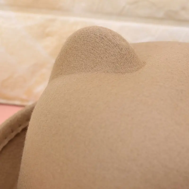 652F модные унисекс шерстяные женские шляпы-котелки Fedora для родителей и детей