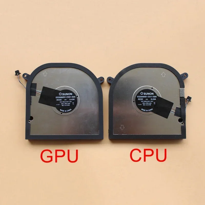 Новый вентилятор охлаждения процессора и графического ноутбука для DELL XPS 17 9700 9710