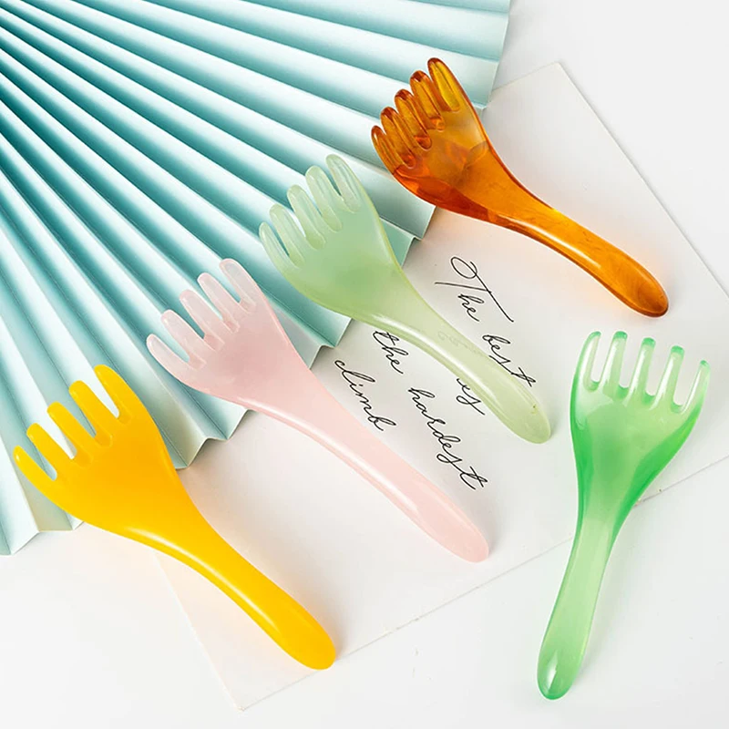 

Resin Beeswax Head Massage Comb Massager Chinese Gua Sha Stick Five-claw Comb Tool Head Body Pressure Massage Dredging Meridian