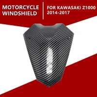 motorbike abs carbon fiber windshield for kawasaki z1000 2014 2015 2016 2017 windscreen screen wind deflectors plastic