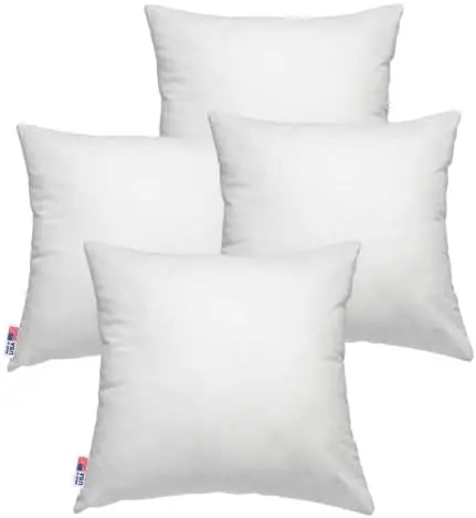 

of 4 20x20 Pal Fabric Soft Cotton Feel Microfiber Square Pillow Insert for Sham or Decorative Pillow USA (20x20) Dakimakura wit