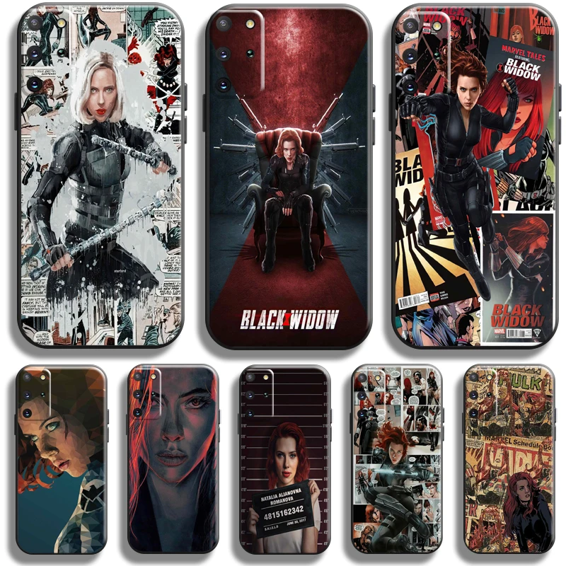 

Avengers Black Widow For Samsung Galaxy S22 S21 S20 Plus Ultra S21 S20 FE 5G Phone Case Coque Soft TPU Carcasa Silicone Cover