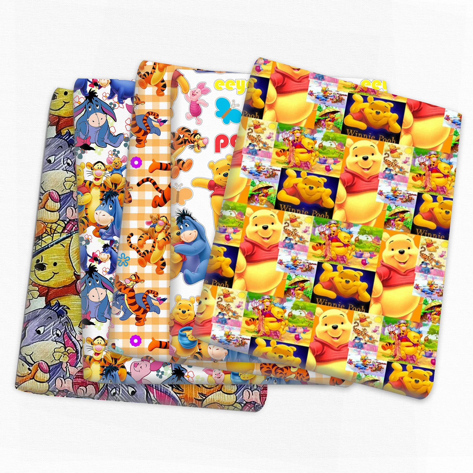 145 хлопчатобумажная ткань для шитья, Винни-Пух, 50 * 100% см