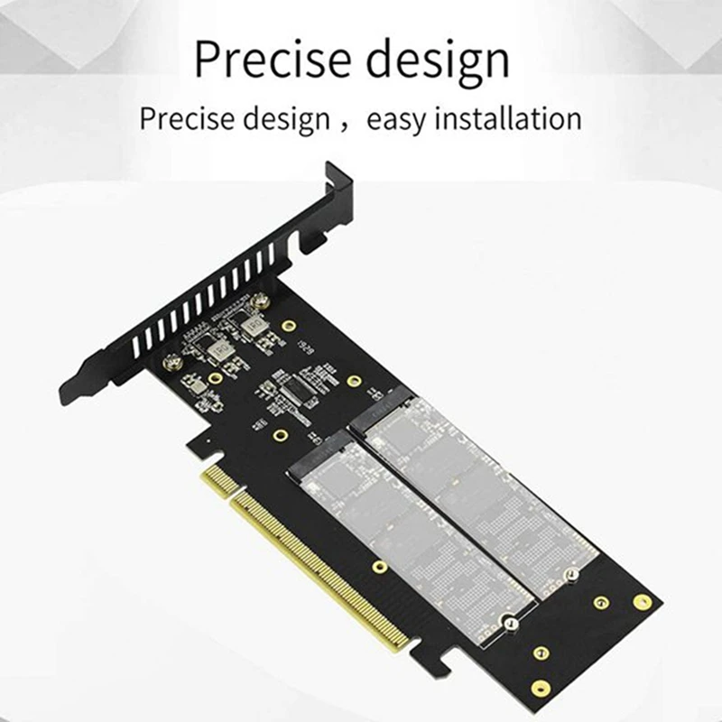 RAID-карта M.2 X16 TO 4X NVME PCIE3.0 GEN3 X PCI-E VROC Hyper M.2X16 M2X16 X4 Ex4