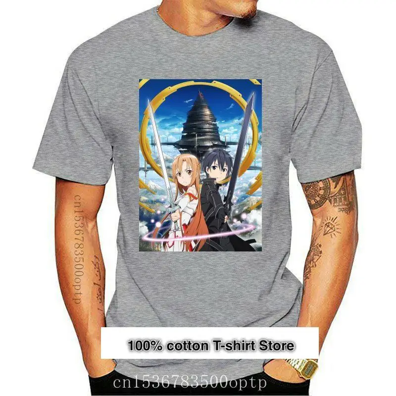 

Sword Art-camiseta en línea para hombre, camisa con diseño de cartel de programa de Tv, tallas S-2Xl, regalos de Navidad, 2021