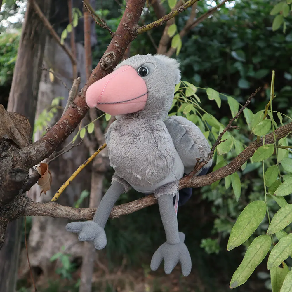 

Soft Mini Shoebill Stuffed Animals Toys Real Like Whale-headed Stork Plush Toy Wading Bird Plush Doll Gifts