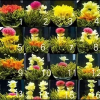 china tea 16 pieces blooming tea different flower chinese flowering balls herbal crafts flowers gift packing tea pot