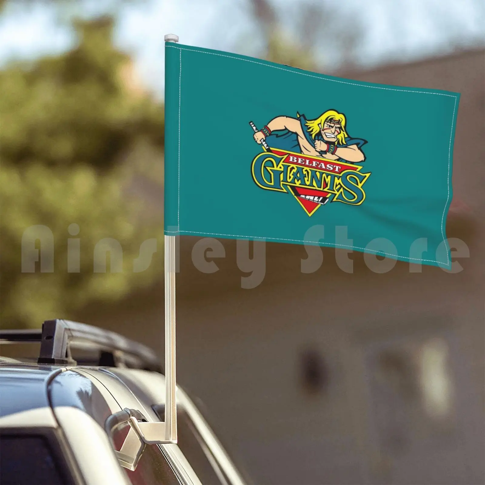 Флаг для хоккея с шайбой Белфаста флаг машины печать на заказ белфастские