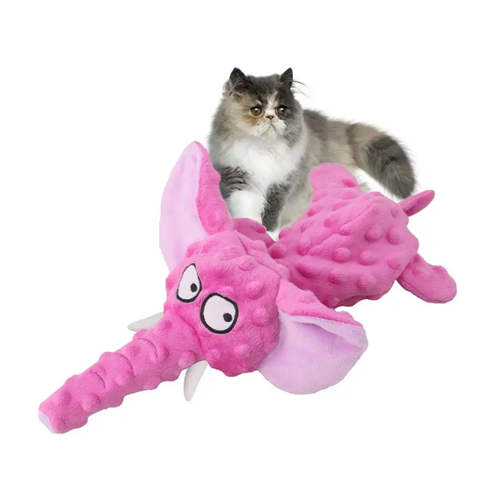 Плюшевая игрушка в форме слона с гофрированной бумагой устойчивые к укусам