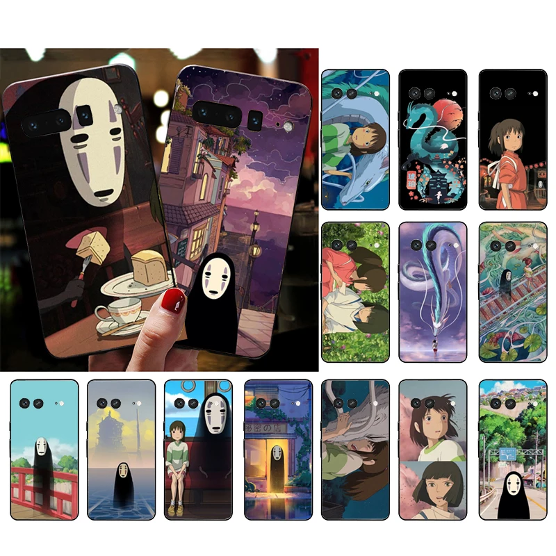 

Spirited away Black no face Phone Case for Google Pixel 7 Pro 7 6A 6 Pro 5A 4A 3A Pixel 4 XL Pixel 5 6 4 3 XL 3A XL 2 XL Funda