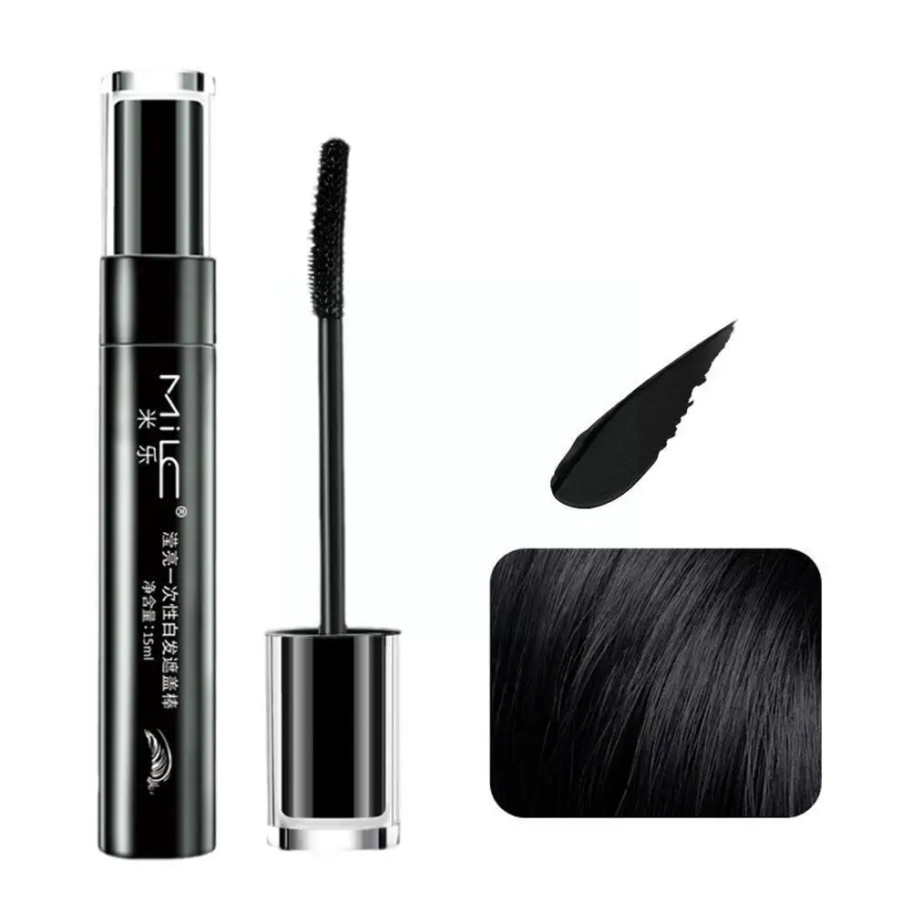 Brush Diy Hair Color Wax Mascara Grey Brown Color One-time Hair Cover Dye White Black Up Cream K8l4