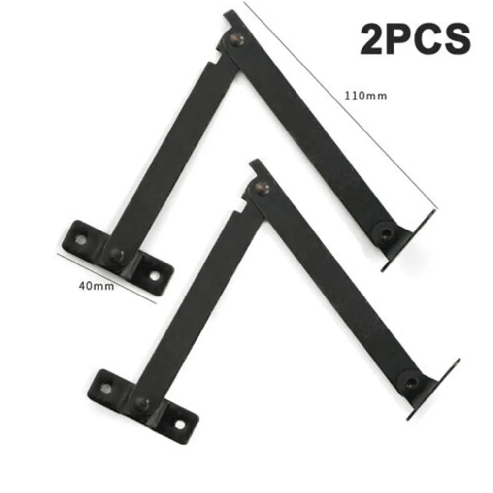 

2pcs Hinges Metal Lid Support Hinges Stay Antique Bronze Iron Decor Hinge Box Furniture Jewelry Case Wooden Box Hinges