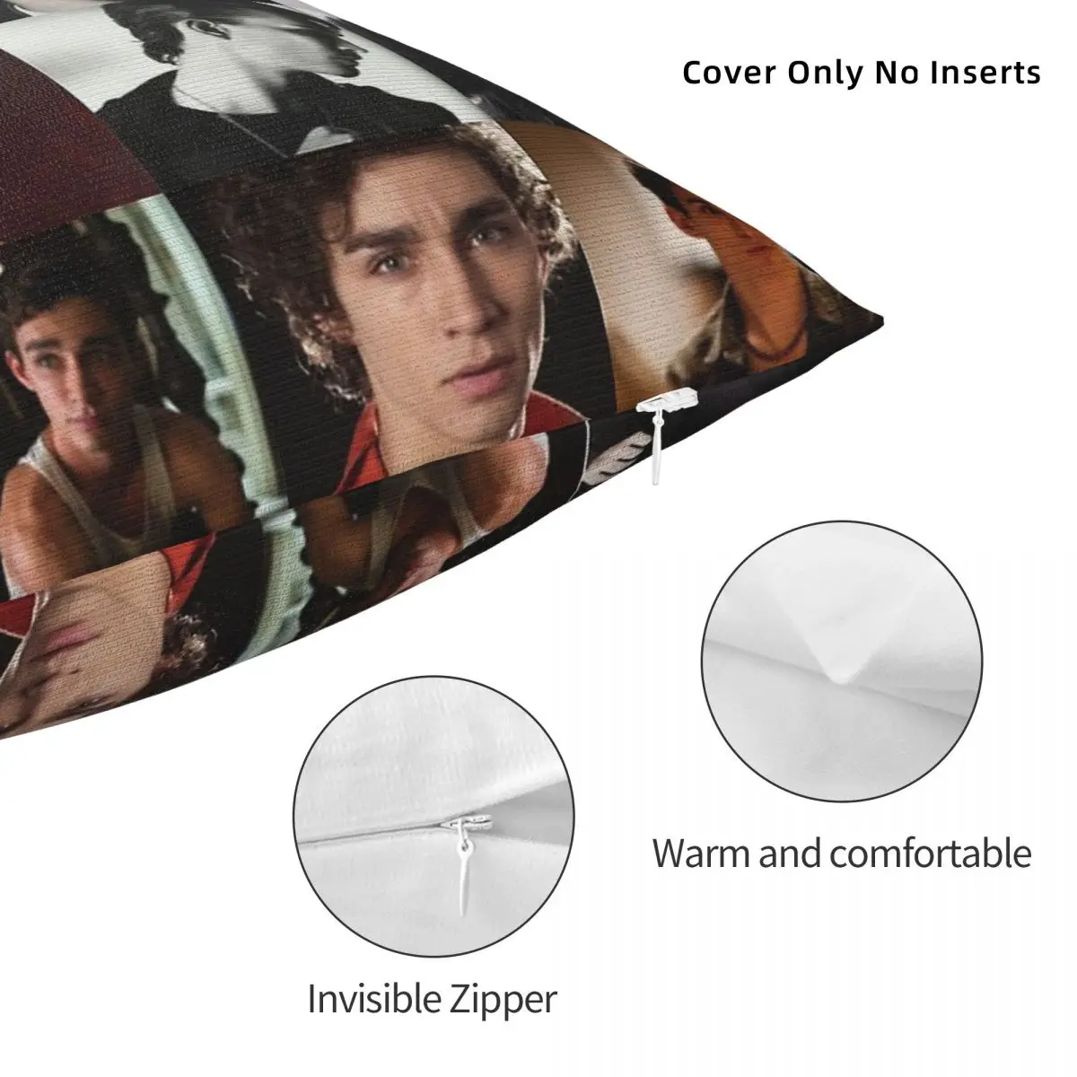 Фото Наволочка Misfits Robert Sheehan Nathan Young, полиэстер, лен, бархатный узор, декоративная наволочка, чехол для дивана, оптовая продажа №5